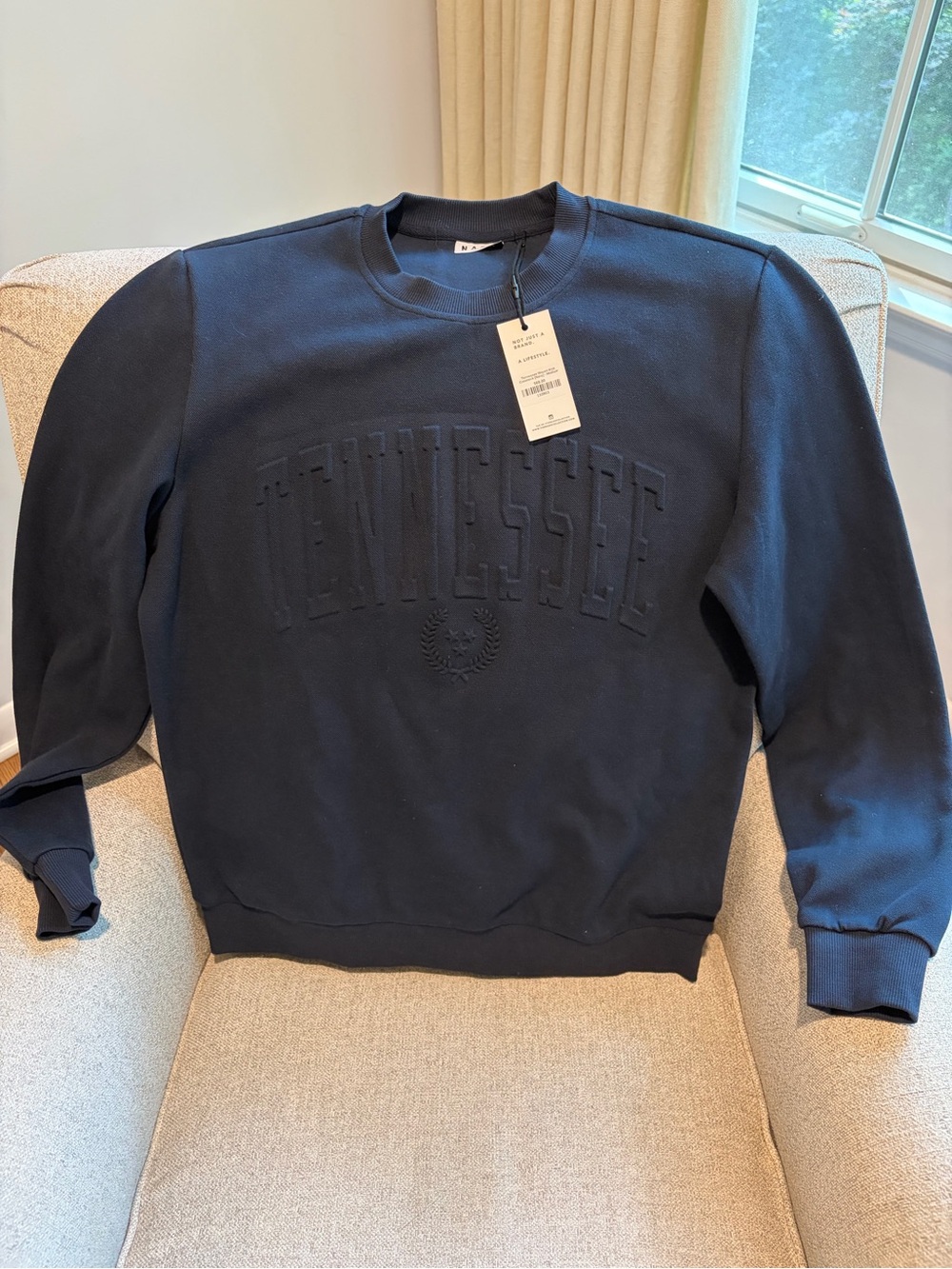 Embossed Tennessee Crewneck Sweatshirt - Navy